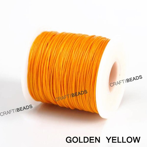 1MM Thailand Waxed Polyester Cord Macrame Bracelet Thread String - 100yds Spool - Picture 13 of 22