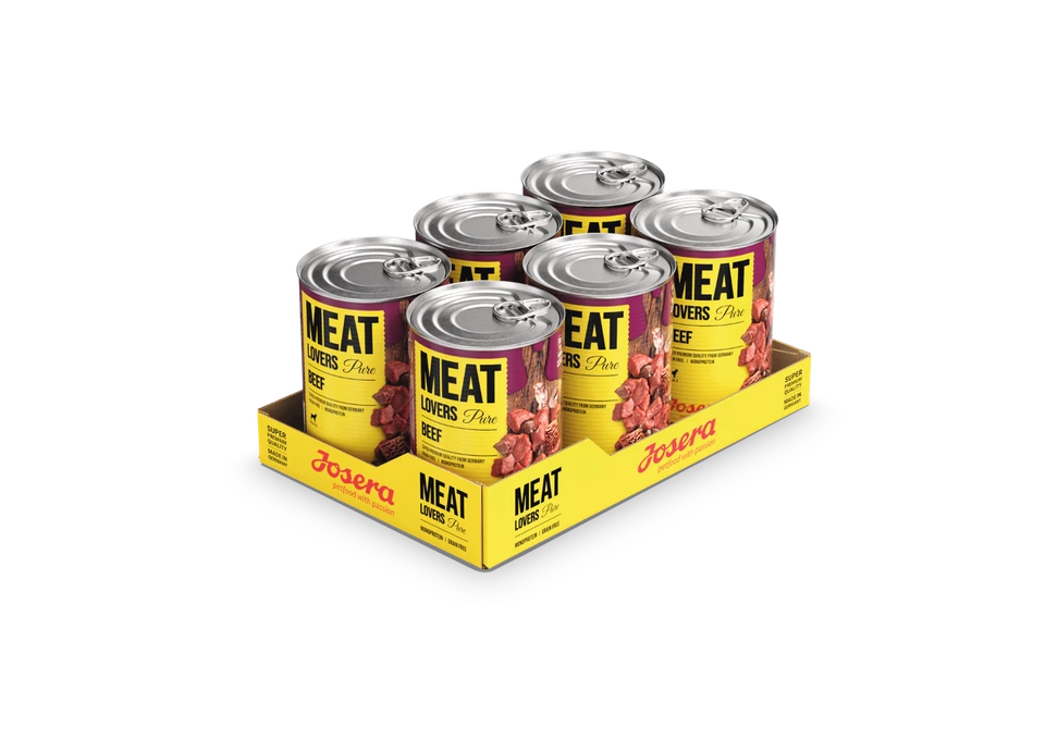 JOSERA Meat Lovers Pure Beef 6x800g | Nassfutter mit hohem Fleischanteil (Rind) - Bild 2 von 2