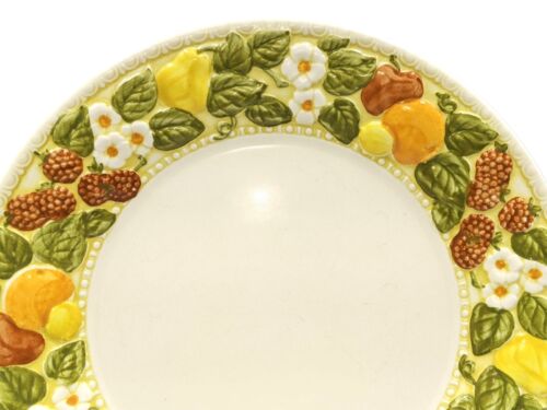 PLATO DE CENA DELLA ROBBIA de Metlox Frutas/Flores 10 5/8 en Vernon Ware 1 de 8 - Imagen 3 de 6