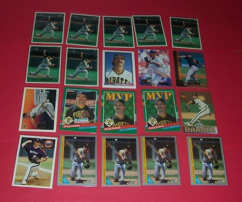 DOUG DRABEK-Pirates-Huge-91 Card Lot(2-87Topps RC'S/88Topps,Fleer,Don+Insrts - Picture 5 of 6