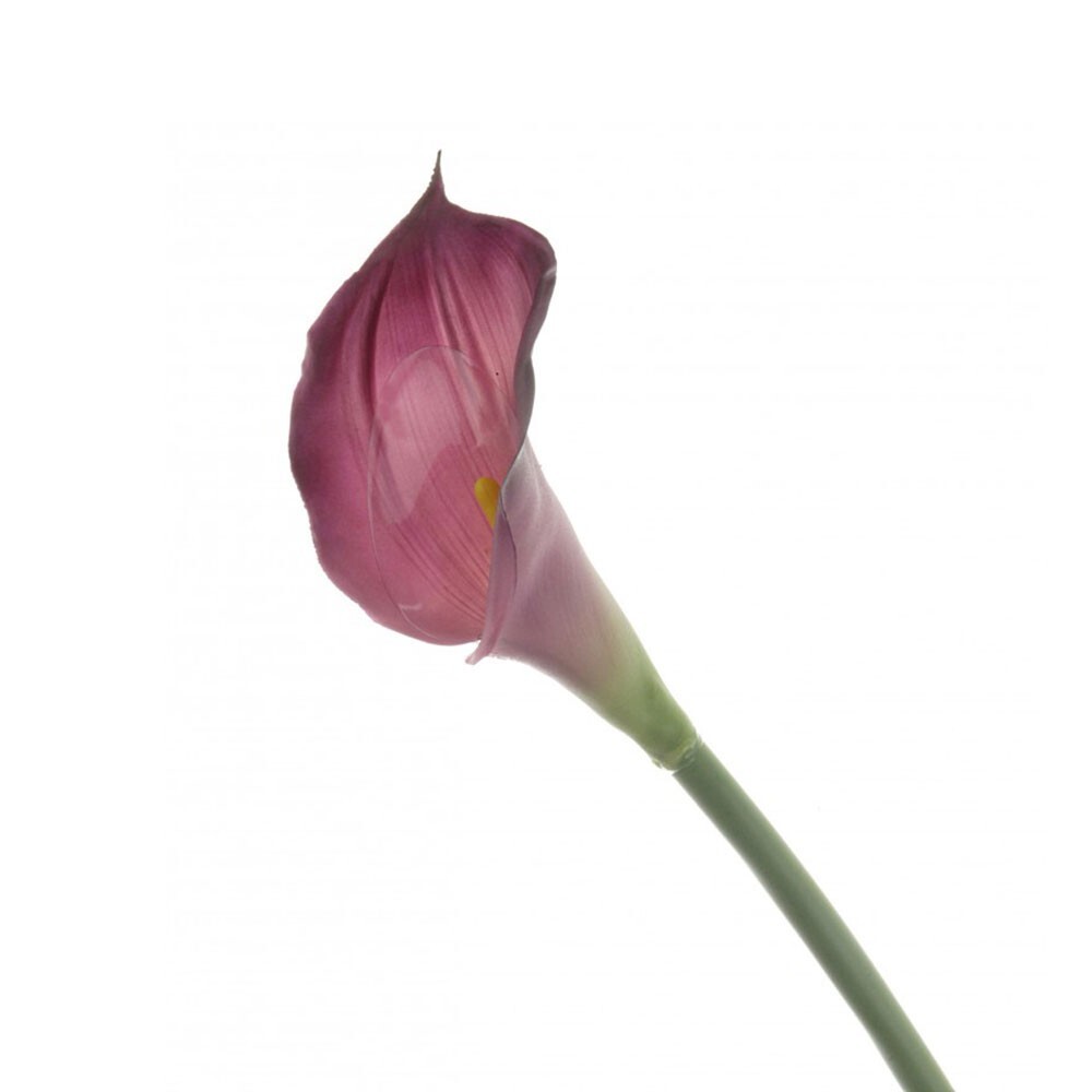 Artificial Real Touch Calla Lily Bundle of 3 Stems 66cm/26 Inches Dark Purple