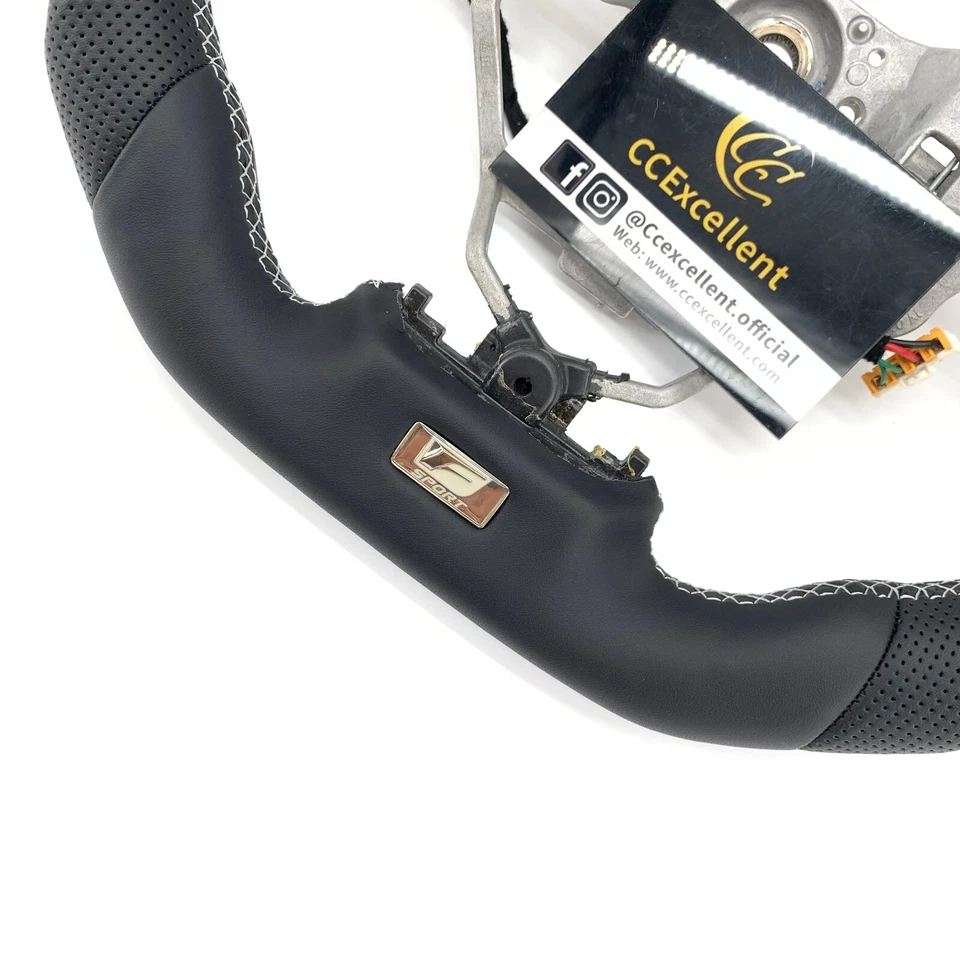 Volante de fibra de carbono real para Lexus ES300/ES350 2013-2016/GS350 2013-2015 Foto 4 de 4