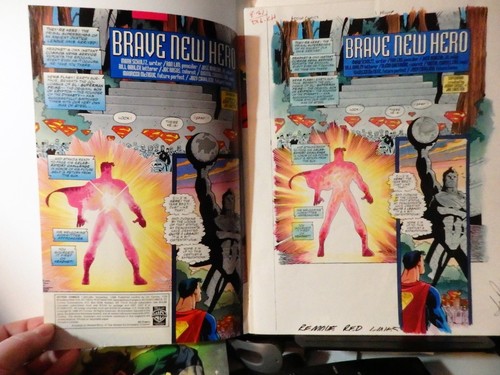 SUPERMAN IN ACTION #1M PG 1 SPLASH COLORGUIDE PRODUCTION ART-SIGNED BY JOE ROSAS - Picture 3 of 3