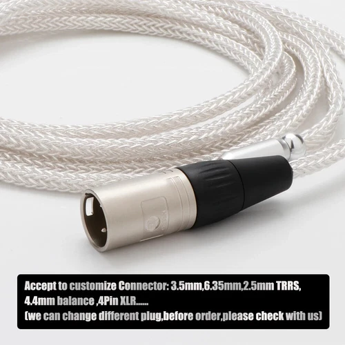 HiFi 16 Kerne reines Silber 4 Pin XLR symmetrisches Kabel für Audeze LCD-2 LCD-3 LCD-4 LCD - Bild 6 von 7