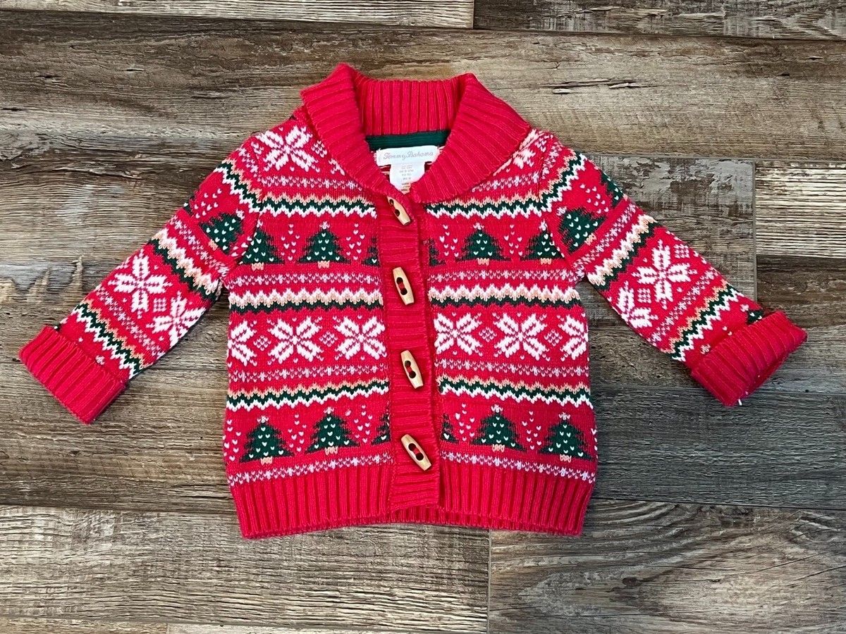 Tommy Bahamas Child Kids Toddler Girls Boys Christmas Sweater 12m