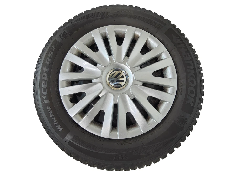 Original VW Golf 6 Stahl Winter Felgen 195 65 15 Hankook Winterräder - Bild 2 von 4