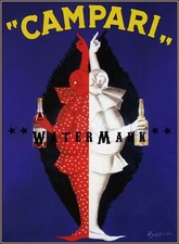 289561 Cordial Campari 1922 Italian Liquor Bifaced Clown PRINT POSTER