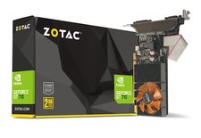 ZOTAC GeForce GT 710 2GB GDDR3 Grafikkarte DVI/HDMI/VGA