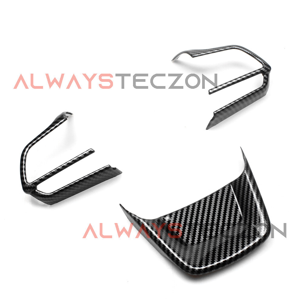 Carbon Fiber Style Steering Wheel Cover Trim Accessories For Toyota