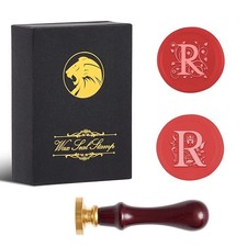 2Pcs Letter R Wax Seal Stamp Kit, A to Z Series, Thanksgiving Gift Box