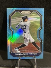 2021 Panini Prizm Tier II Carolina Blue Prizm Giancarlo Stanton #180