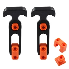 2 Pack Flexible Rubber T-Handle Hasp Draw Latch for Tool Box Cooler Golf Cart