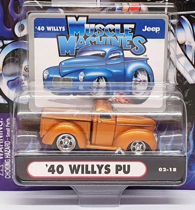 Muscle Machines 1/64 Scale 71151 02-18 - 1940 Willys PU Truck - Copper - Image 4 of 4