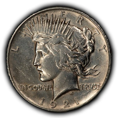 1921 $1 Silver Peace Dollar - High Relief Key Date - XF - SKU-B5510