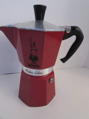 Bialetti - Moka Express:  Red , 6 Cup Stovetop Espresso Maker,   Lightly Used,