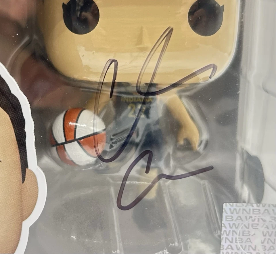 Caitlin Clark Signed Funko Pop 02 Indiana Fever Autographed Beckett BAS COA - Image 2 of 4