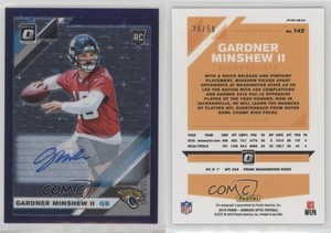 2019 Donruss Optic FOTL Purple Stars Prizm /50 Gardner Minshew II Rookie Auto RC