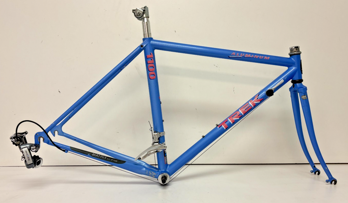 TREK 1100 アルミ ロード フレーム 1990年製 トレック Vintage 1990 Trek 1100 46cm C-C Aluminum/CrMo Road Bike Frame/Fork