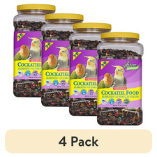  4 pack 3-D Pet Products Premium Cockatiel Bird Food Seeds, with Probiotics