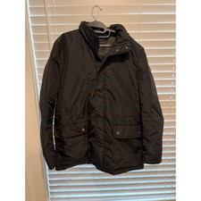 Valentino Mens Black Down Puffer Jacket IT 48 US Medium Monogram Lining Italy