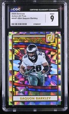 SAQUON BARKLEY 2025 Donruss Action All-Pros #AAP-SBA CGC 9 MINT Eagles OPOY