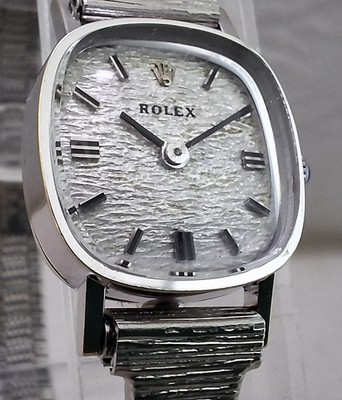 Rolex Ladies 14k White Gold Cocktail Watch With Florentine  display picture 1