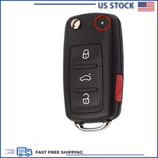 Uncut 31 Panic 4-button Folding Flip Remote Key Shell Cover Vw Gti Model 202ad