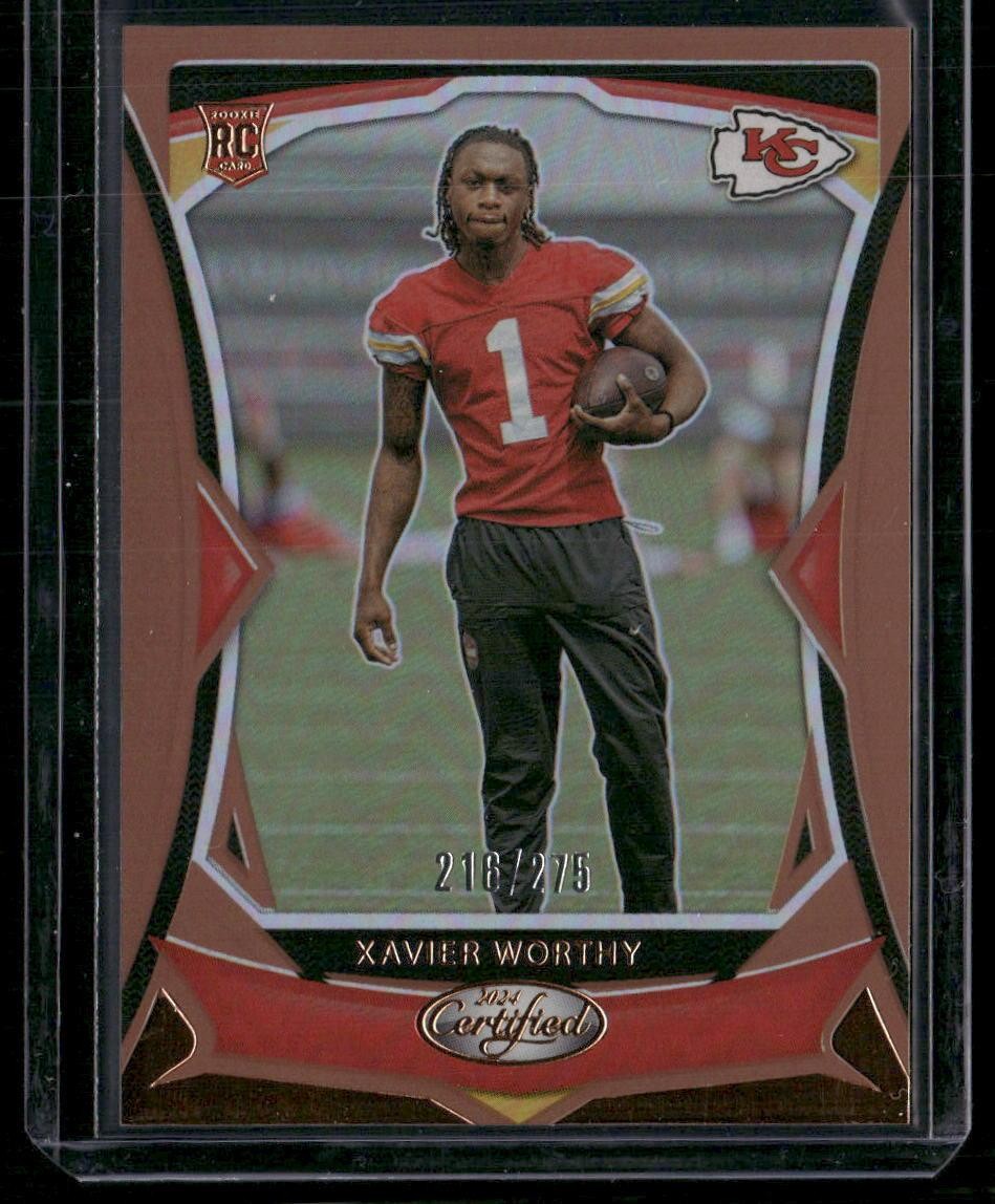 2024 Panini Certified #120 Xavier Worthy Mirror Bronze #/275
