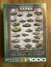 Eurographics Puzzle - History Of Tanks -  1000 Pieces - Brand New!!!