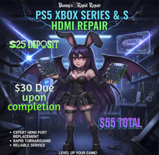 Xbox Series X/S/PS5 HDMI Port Replacement Drop off Repair Service FAST