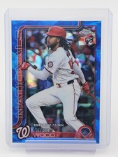 JAMES WOOD 2025 TOPPS CHROME BLUE SAPPHIRE ROOKIE #USC95 NATIONALS Q4244