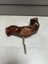 Vintage Korkenzieher aus echtem Wurzelholz vom Rebstock, Weinstock 
