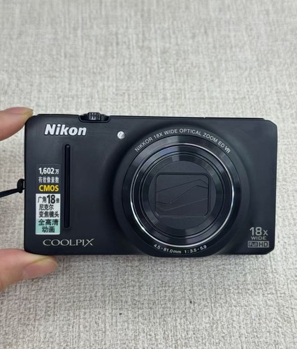Nikon COOLPIX S9200 16MP 18x Optical Zoom Vintage Digital Camera English Black