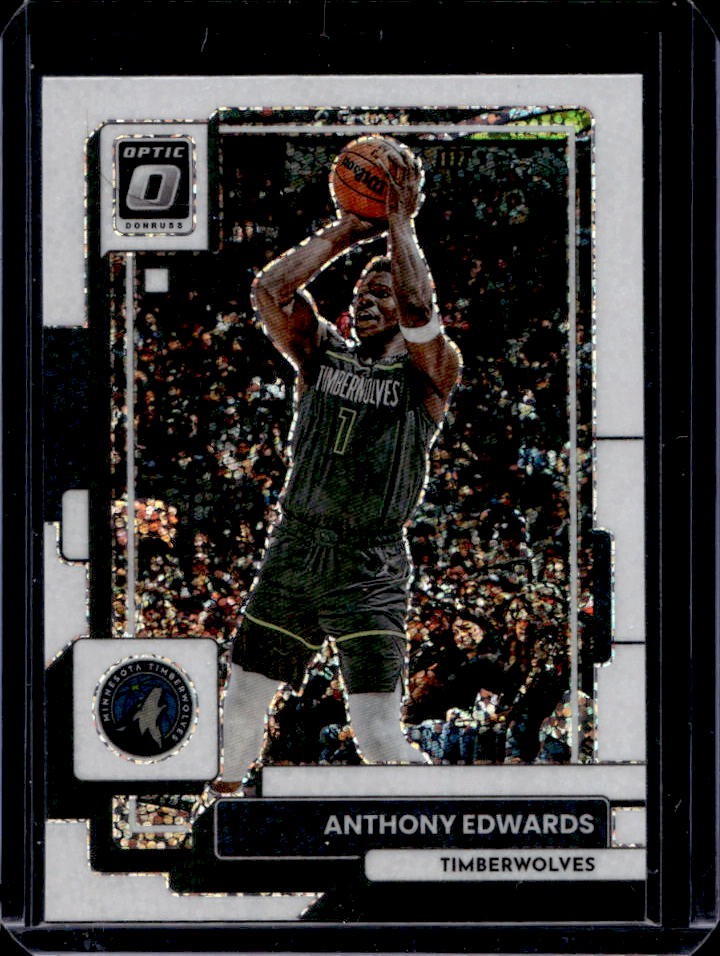 2022-23 Donruss Optic Anthony Edwards SP White Sparkle #45