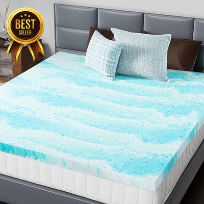 Twin Size 3-Inch Gel Memory Foam Mattress Topper Cooling Breathable Soft Bed Pad
