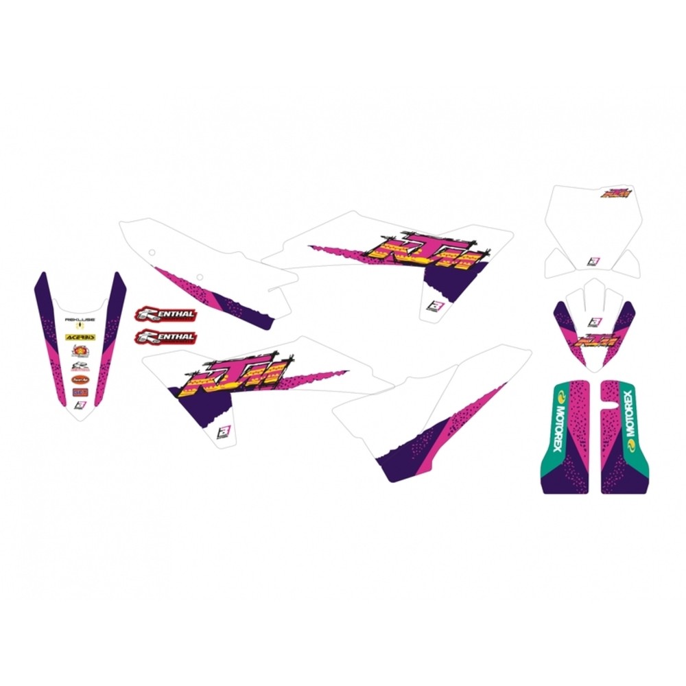 Kit Of Adhesives BLACKBIRD Retro-Ktm SX / Sx-F for Moto Spare Parts - Image 2