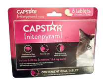 EXPIRED 10/2025 Capstar Nitenpyram 11.4mg 6 T...