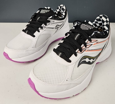 Saucony Cohesion 14 Women's Size 9 White Black Mesh Running Sneakers