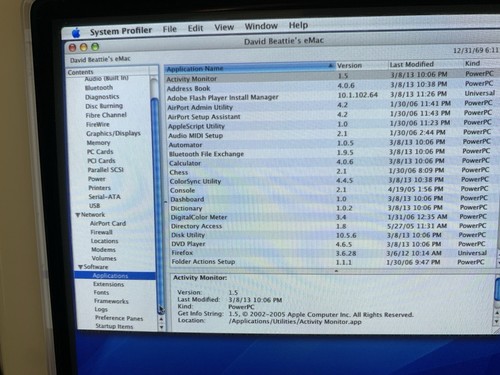Apple Macintosh eMac A1002 Power PC w Keyboard & Mouse Dual Boot W/original Soft - Picture 16 of 24