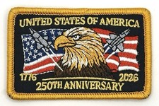 Parche Bandera Patriótica Estados Unidos De América Estados Unidos 250º Estilo Vintage Retro