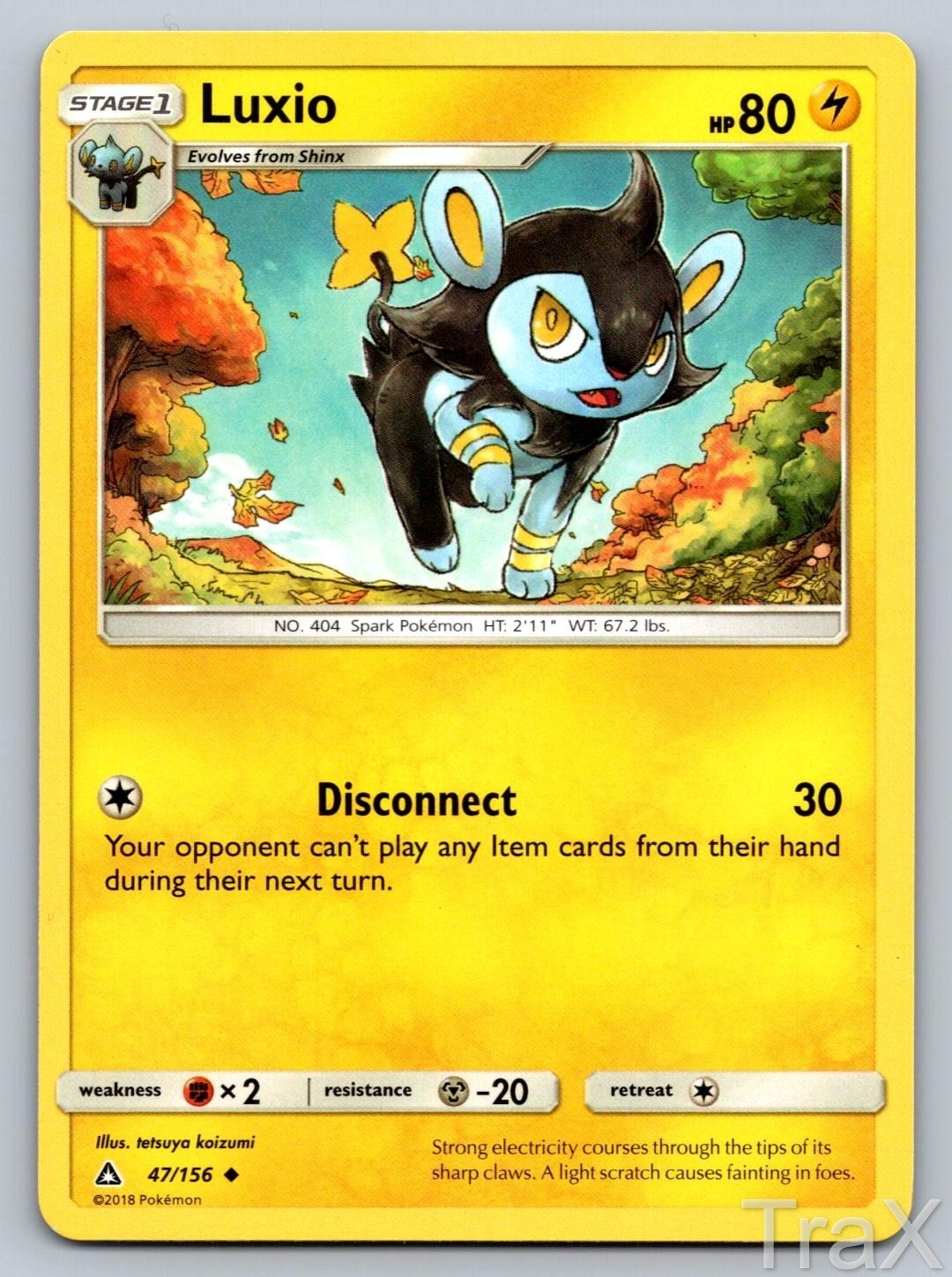 Luxio 47/156 Ultra Prism Pokemon NM Uncommon