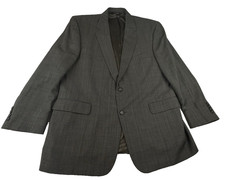 Jos A Bank Suit Jacket Blazer Sport Coat Mens 46R Glen Plaid Wool Cashmere Prepy