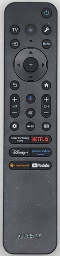 SONY RMF-TX920U OEM Remote for 2024-2026 TVs, Backlit-Voice-Cleanable-USB Charge