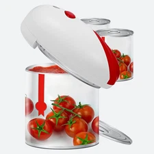 Hands-Free Electric Can Opener Automatic Rotating with LED Light Battery Powered