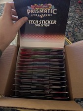 1 Box Pokemon Sv Prismatic Evolutions Tech Sticker Assortment Sealed Blisters