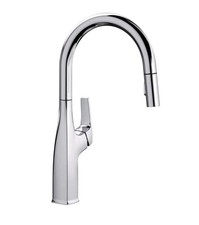 New Blanco 442677 Rivana High-Arc Pull-Down Spray Kitchen Bar Prep Faucet Chrome