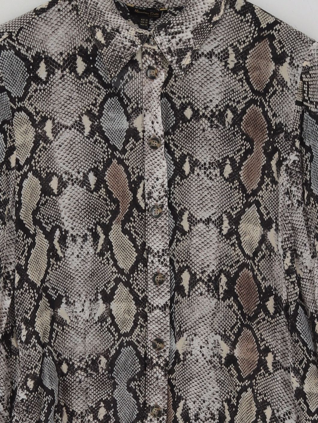 ALTRA Massimo Dutti Camicia Donna UK 14 Multi 100% Altro Basic