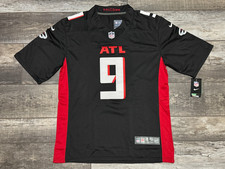 Atlanta Falcons Michael Penix Jr 9 Black Jersey All Stitched Adult Large NEW