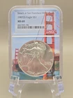 1987(S) $1 American Silver Eagle NGC MS69 - Struck At San Francisco Mint