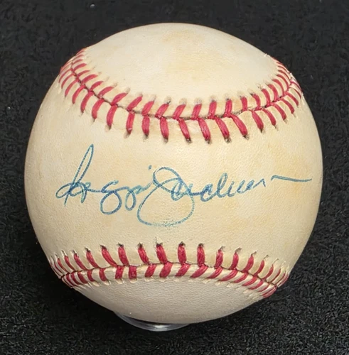 REGGIE JACKSON Signed Official Baseball-HALL OF FAME-ATHLETICS-YANKEES-JSA